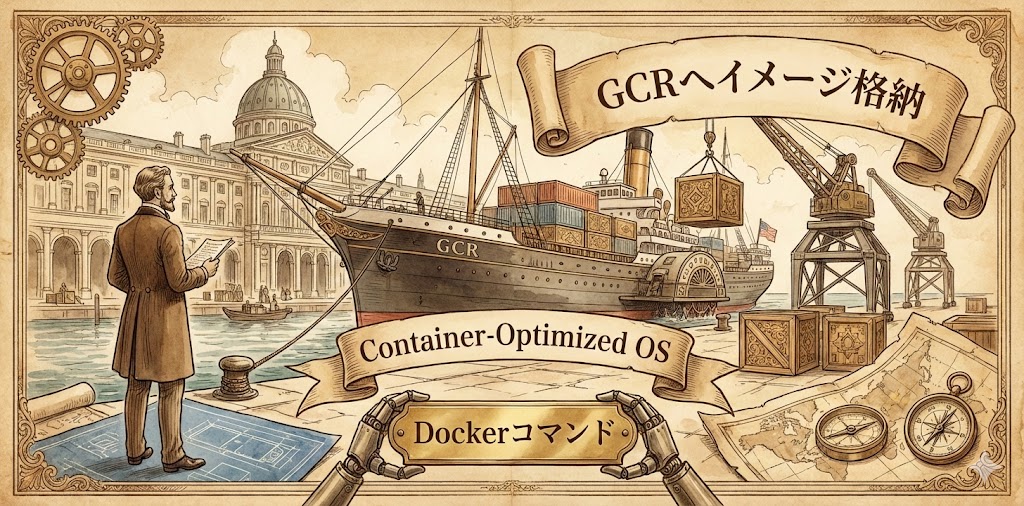 「Container-Optimized OS」から「Google Container Registry（GCR）」へコンテナイメージをpushする方法