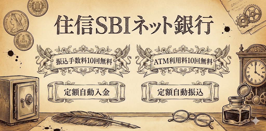 住信SBIネット銀行の3大メリット！！！