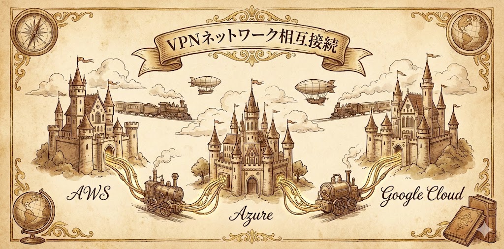 GCPと他社クラウドをVPN接続！Cloud VPNの設定手順とマルチクラウド構築